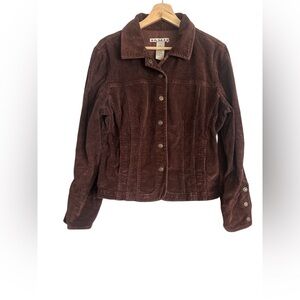 Ami Button Down Brown Jacket EUC